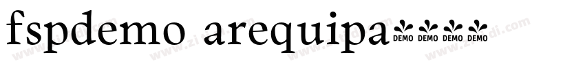fspdemo arequipa字体转换 fspdemo arequipa字体转换